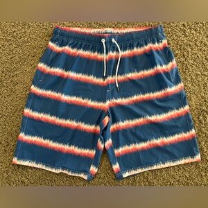 NWT Men's 2XL ARCWEG Blue Beach Swim Surf Board Shorts Abstract Print Drawstring